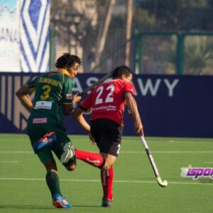 A race for the ball……. South Africa versus Egypt