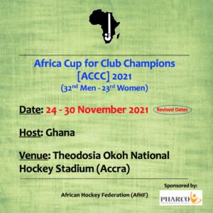 FIH Tournament Announcements & AfHF Tournaments Revised Dates