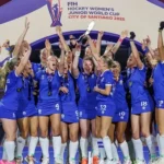 Scotland lift the Challenger Trophy on the eve of the Final at the FIH Hockey Women’s Junior World Cup in Santiago